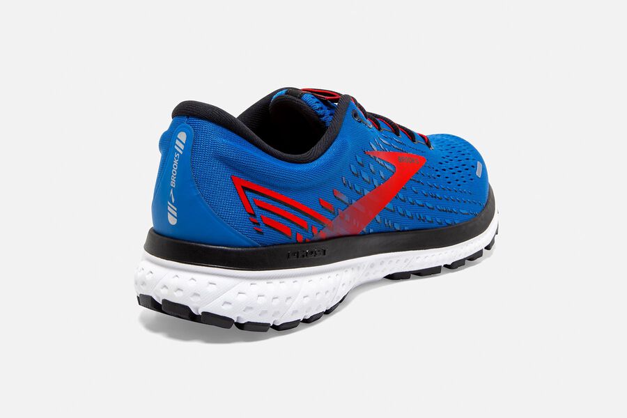 Brooks Running Shoes - Ghost 13 Road Mens - Blue/Red/White - RQW-457639